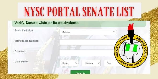 Nysc senate list for all institutions for mobilization