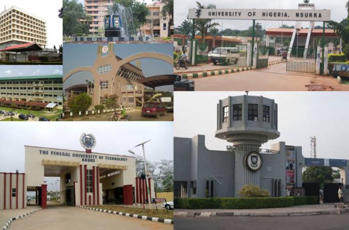 Here is a table of courses and years of study in Nigeria: